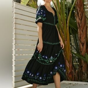 Roller Rabbit Lavandou Zara Embroidered Dress Size XL